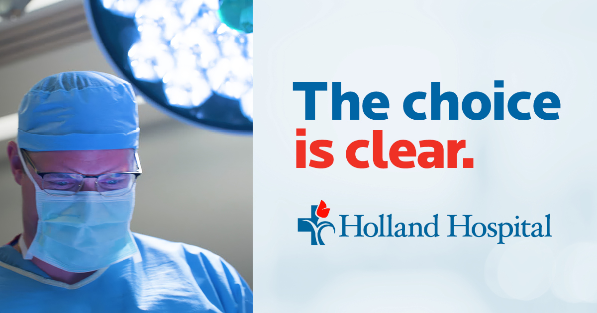 When it comes to surgery, the choice is clear. Trust the experts at Holland Hospital with the care you can trust. 

Find the care you need at hollandhospital.org/generalsurgery
