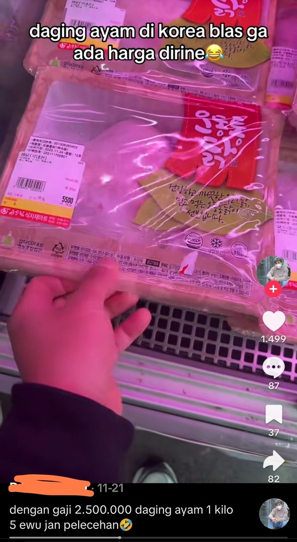 jogja_base's tweet image. di Korsel gaji 2,5jt WON harga daging ayam sekilo 5ribu WON doang😭
di Jogja gaji 2jt rupiah harga daging ayam hampir 40ribu rupiah sekilo😭
nangis banget lur