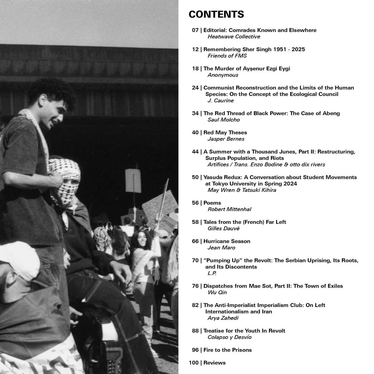 Here's a sneak peek at the Table of Contents for Heatwave Issue 2. We're excited for this issue and can't wait for you to read it. Subscribe before tomorrow (12/12) to get your copy!