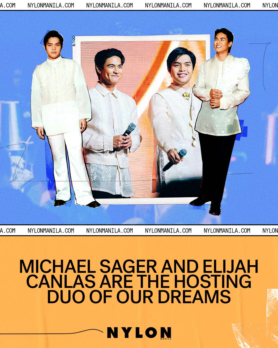 NYLONManila's tweet photo. Gen Z multi-hyphenates Michael Sager and Elijah Canlas talk hosting the Filipino Music Awards, OPM, and finding inspiration everywhere.

READ HERE: https://t.co/4HgwlMXm6k https://t.co/N6gJ3evIrb