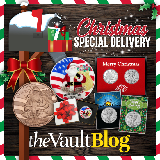 We're just a week or so away from the BIG DAY, so everyone's looking for Last Minute Christmas Gifts. Read more about giving the gift of SILVER in today's Vault Blog. It's the gift they'll keep! >> bit.ly/4iOMlc2
