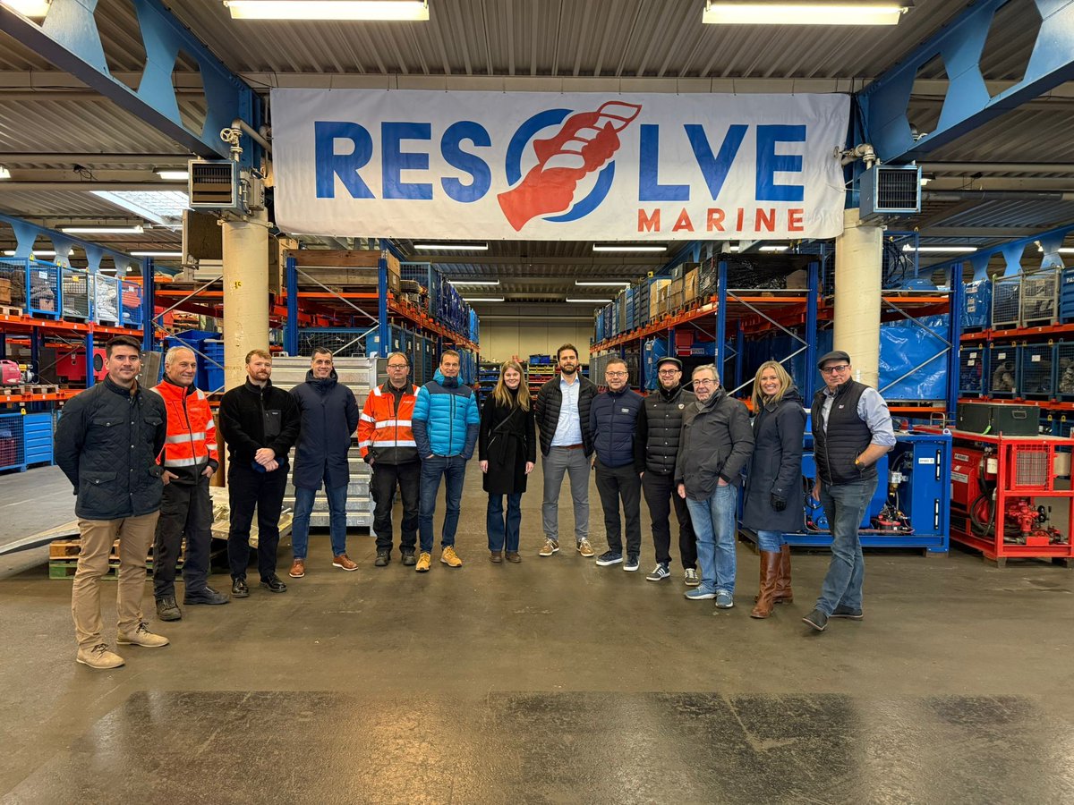 resolvemarine's tweet image. We were pleased to welcome teams from @Skuld_Insurance and @brookesbell to our Netherlands office for a tour of our facility and to learn about the equipment we rely on during casualty operations. Building trust with our #customers means showing transparency in how we operate.