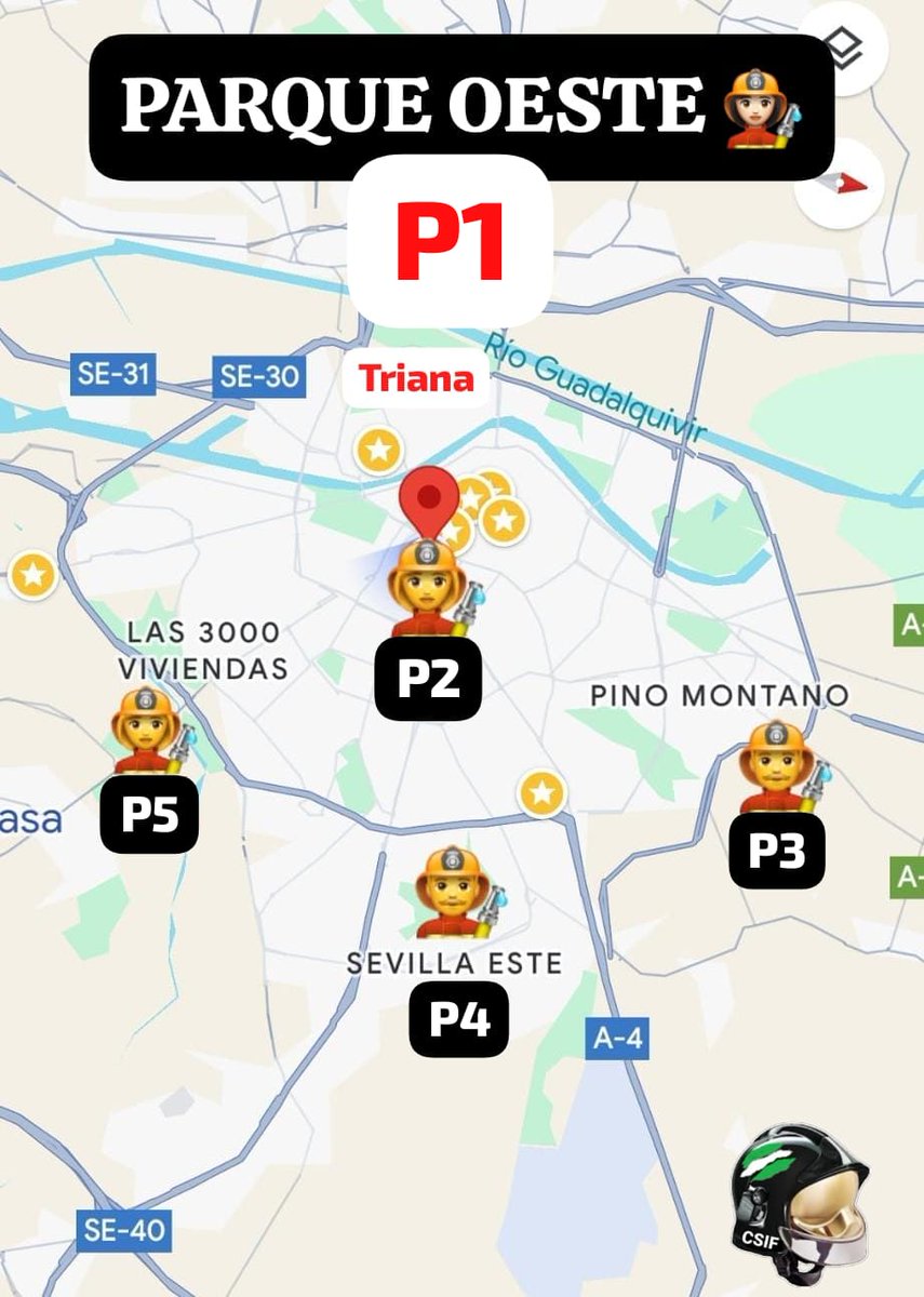 Otro espacio perdido para un NUEVO PARQUE DE BOMBEROS👩🏻‍🚒👨🏼‍🚒en la zona OESTE

El famoso P1 que "NO EXISTE" y que todos los Alcaldes citan alguna vez en campaña o durante su mandato y que ninguno acomete aunque digan que su prioridad es la SEGURIDAD y la prestación del mejor servicio