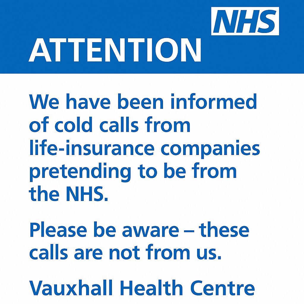 Please see the below image in regards to reports of recent spam calls. 

Thank you,
VPHC