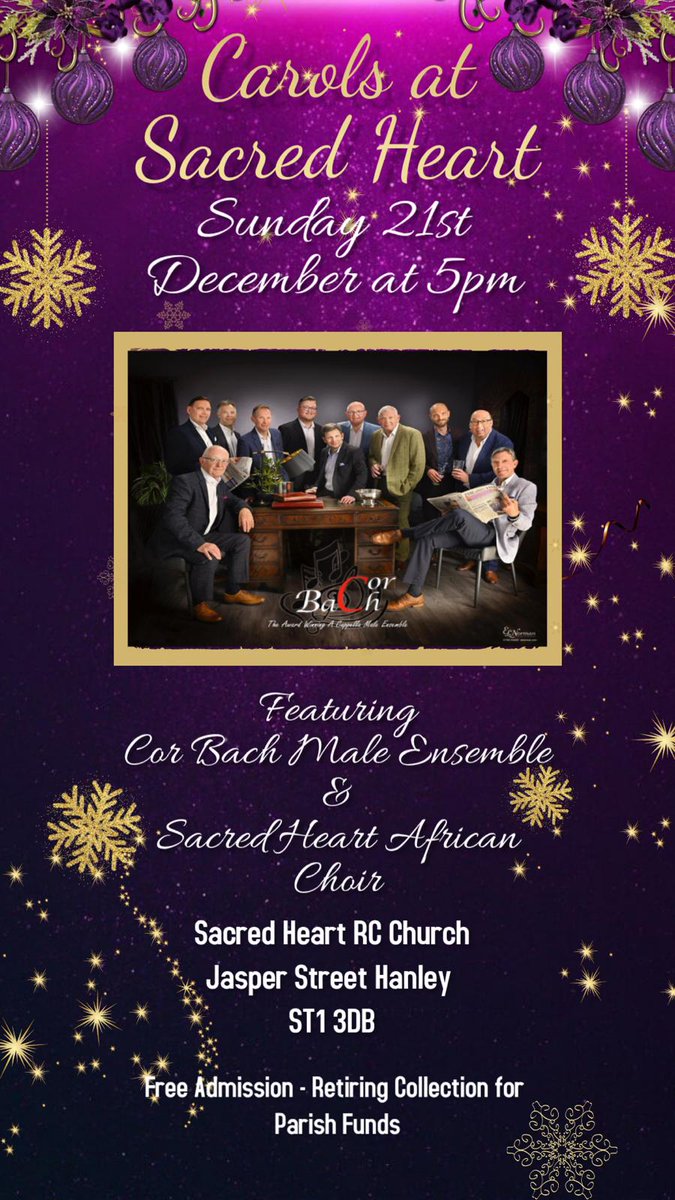 bach_cor's tweet image. Another Festive little number (or two). A fantastic venue up 'anley, Duck!