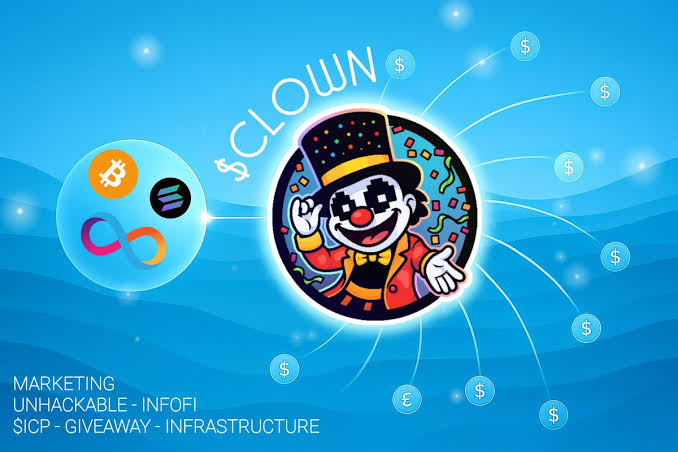 Im_dat_OG's tweet image. The future of web3 marketing is on-chain. @clownitx leverages $ICP&apos;s speed + scalability to deliver transparent campaign tracking, reward distribution and cross-ecosystem growth.
If you&apos;re building in crypto, $CLOWN isn’t just a meme, it’s a tool.

$SOL now live on Windoge98 $EXE