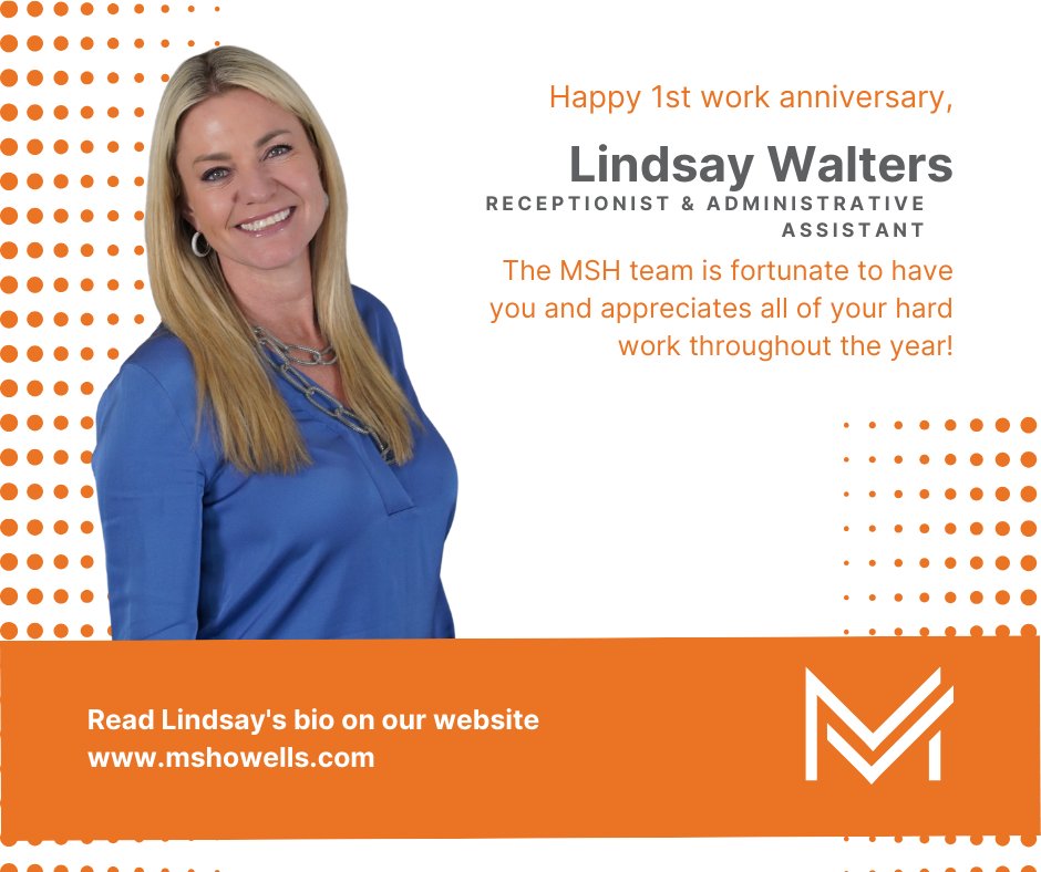 mshowells's tweet image. Happy 1st work anniversary, Lindsay Walters! @mshowells is fortunate to have you and appreciates all of your hard work throughout the year!

#teamappreciation #workanniversary #msh