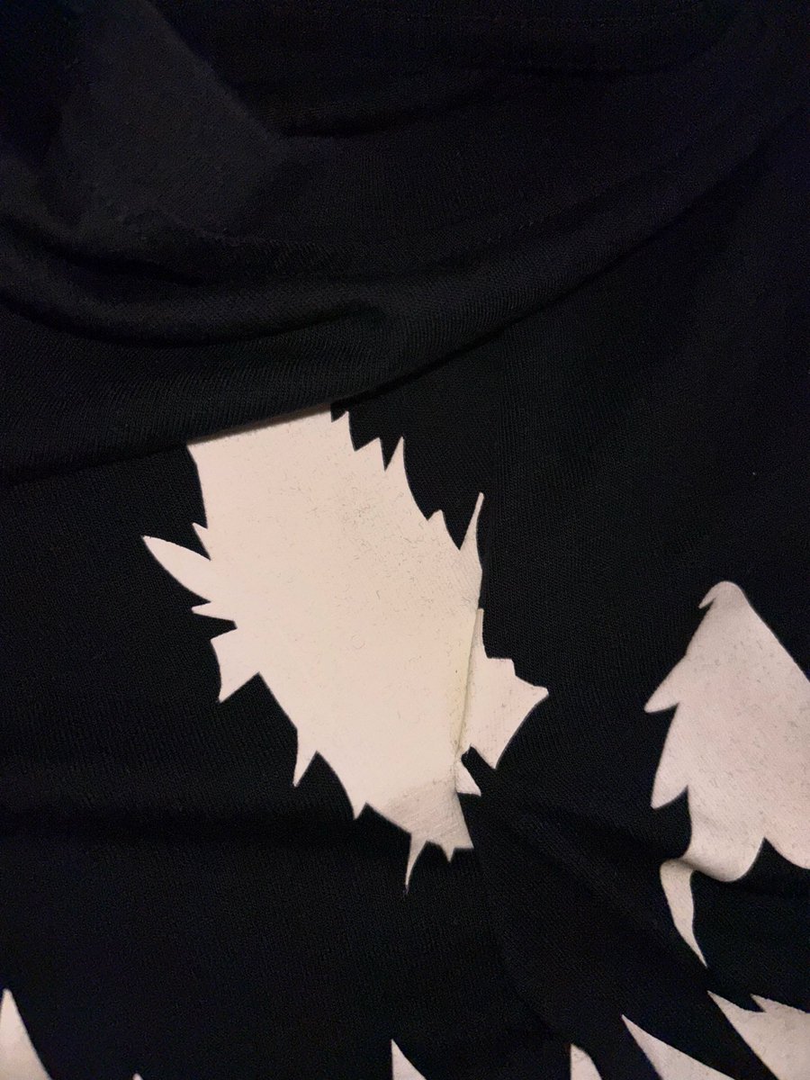 SnathP's tweet image. Hi @Tesco I bought this glow in the dark pumpkin t-shirt for Halloween. I’ve only worn it twice and the glow in the dark bit is all stuck together and rips if you try and pull it. I can’t find the receipt. Is there anything I can do to get it replaced or refunded?