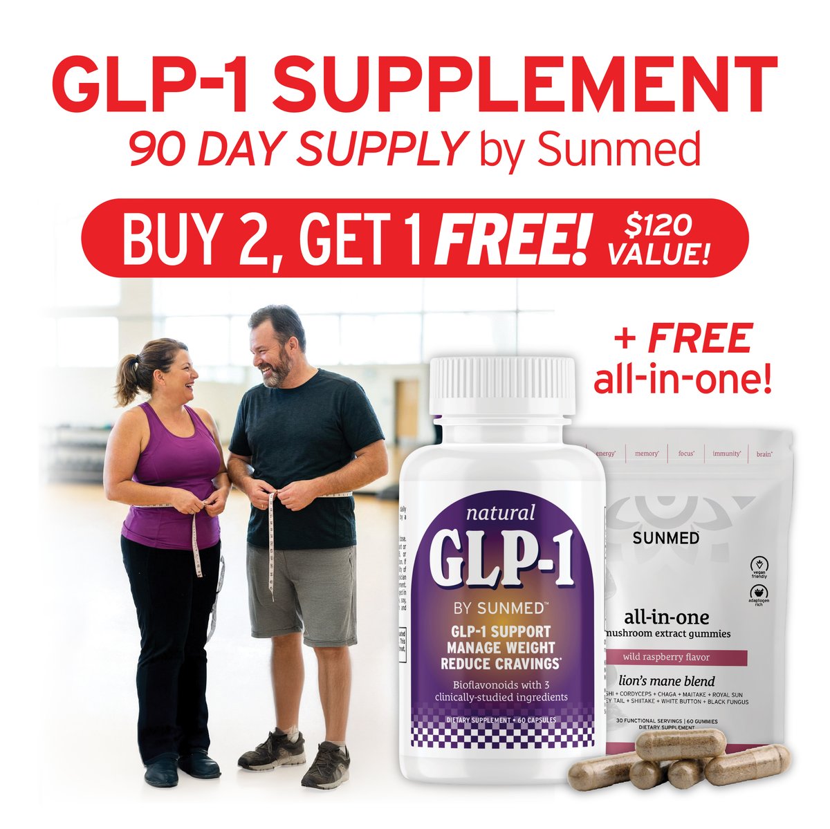 Support cravings and stay consistent — Buy 2, Get 1 FREE on GLP-1, plus a free All-In-One gummy!
#glp1 #sunmedtrim #sunmedmodernwellness #sunmed #ModernWellness #GetSunmed