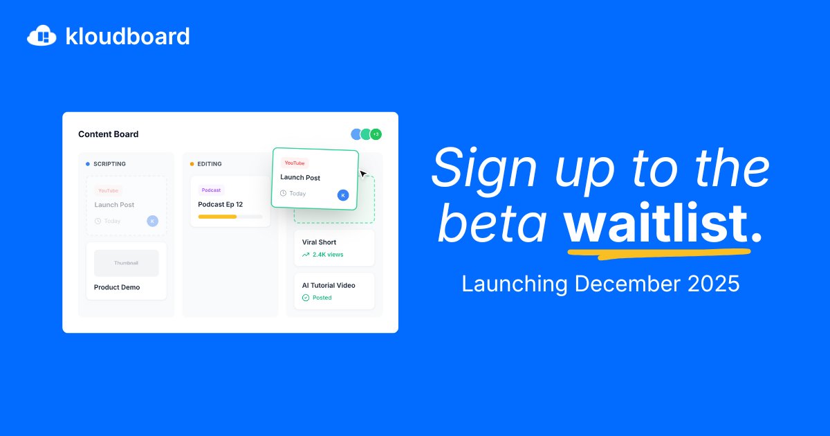 kloudboard tweet media