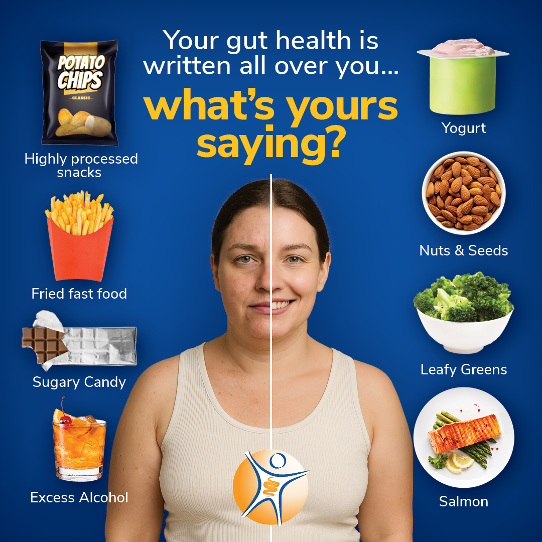 🥗🥓 Your gut health is written all over you! 

Puffiness? Acne? It might be your diet talking.

Feed your gut for vitality. 

#GutHealth #HealthyEating #GreaterOrlandoGI #DigestiveHealth