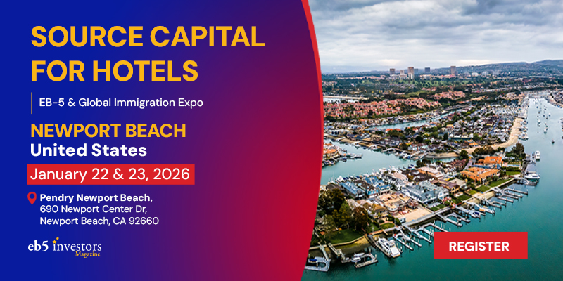 On January 22–23, 2026, at the EB-5 and Global Immigration Expo in Newport Beach, discover how the EB-5 program and global immigration solutions can unlock transformative capital for your next hotel or real estate development.

Book your ticket today!

🔗 eventbrite.com/e/2026-eb-5-gl…
