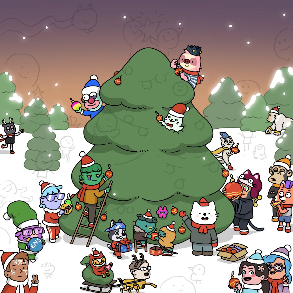 Our little holiday party is getting bigger every day.
See the pinned post and come be part of it 🎄⛄️