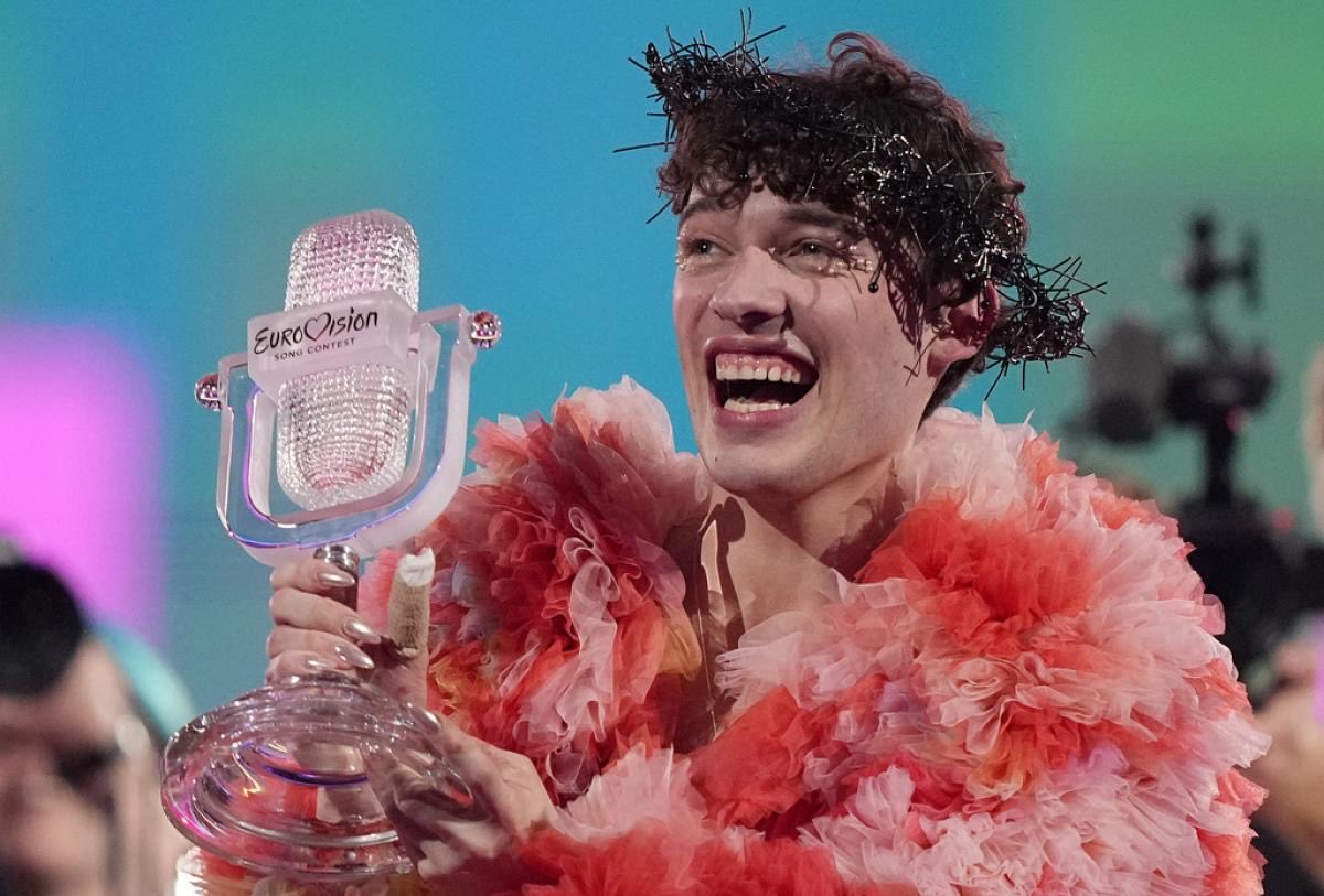 BREAKING: Eurovision 2024 winner Nemo🇨🇭, returning the Eurovision trophy “because Israel 🇮🇱 is participating” says a lot about the world we’re in.

If Israeli artists performing in a music contest is where someone draws their moral line, that line was never about morality to