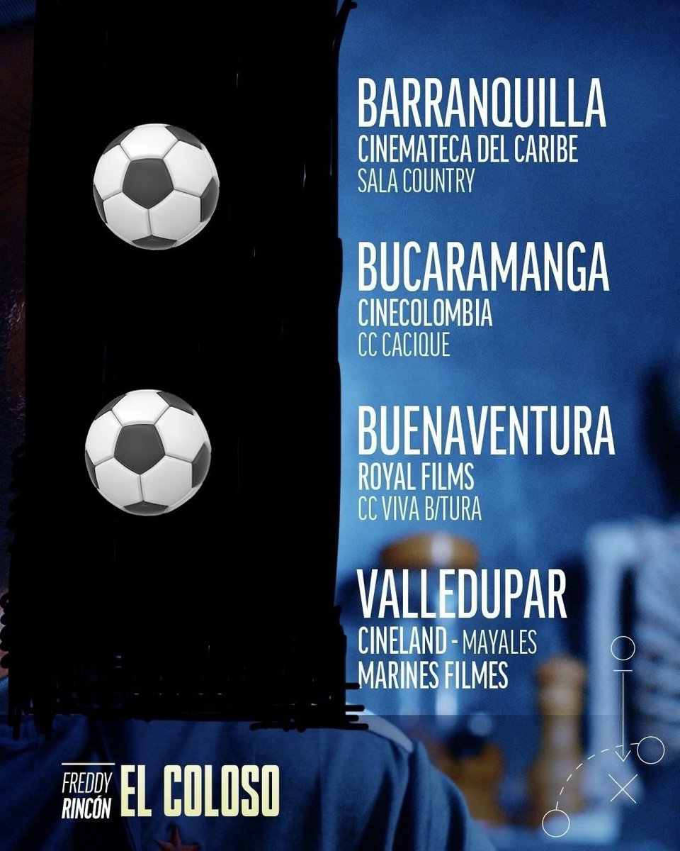 El Coloso, la historia de Freddy Rincón desde hoy en 27 salas de cine en Colombia.