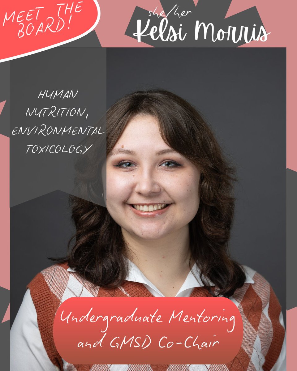 GWISmidMI's tweet photo. Our next introduction is Kesi Morris, who is currently a co-chair for both undergraduate mentoring and Girls Math and Science Day. She is studying Human Nutrition and Environmental Toxicology https://t.co/VcWqEQ47ub