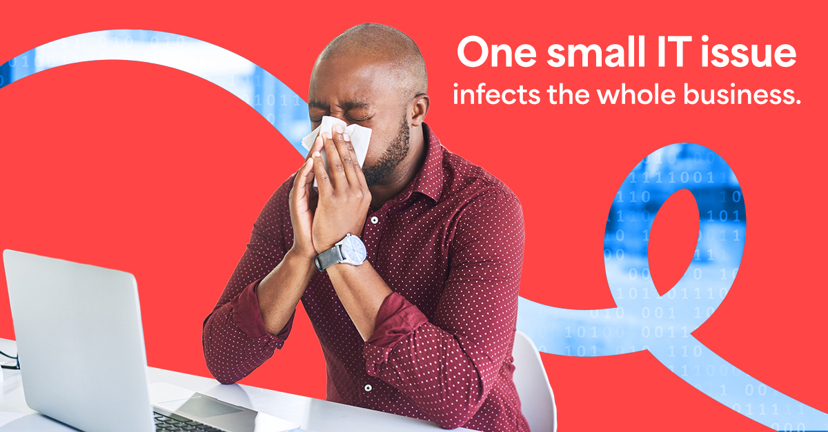 gmsolutions's tweet photo. One small IT issue can infect the whole business.
Don’t wait for the outbreak.
Free Tech Health Check → https://t.co/C5cOHISbt7
#TechHealth #MSP https://t.co/UkSH1aS1YK