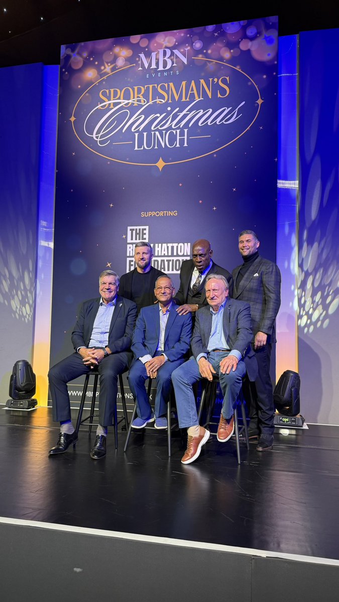 What an incredible Christmas Sportsman’s Lunch 2025 at the HAC! Thank you to our amazing speakers, table hosts, guests, sponsors and partners - all supporting the <a href="/HattonFDN/">Ricky Hatton Foundation</a> 🥊 

Merry Christmas, and we’ll see you next year! Secure your table for 2026 🎄✨