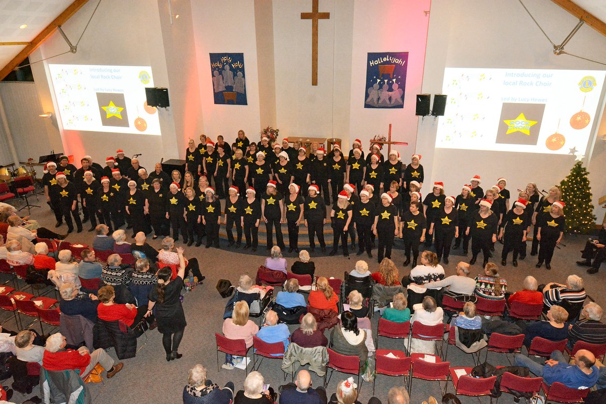 FleetLions's tweet image. What a fabulous evening we were able to give our 170 guests at our Christmas Carol Concert last Tues. A big thanks to the Church on the Heath &amp;amp; all the choirs. And we enjoyed ourselves with a good sing song too! Merry Christmas. #fleetlions #santafloat