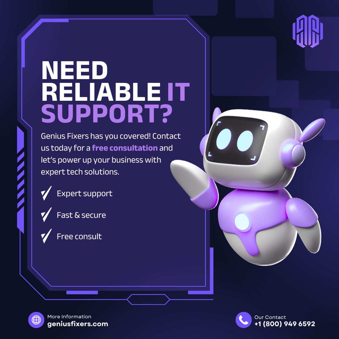 Geniusfixers's tweet image. When your tech runs smoothly, your business runs stronger. ⚡💼
At 𝗚𝗲𝗻𝗶𝘂𝘀 𝗙𝗶𝘅𝗲𝗿𝘀, we deliver reliable IT support that keeps your systems secure, efficient, and ready for growth.
.

.

#GeniusFixers #ITSupport #TechSolutions #BusinessIT #ManagedITServices #TechExperts