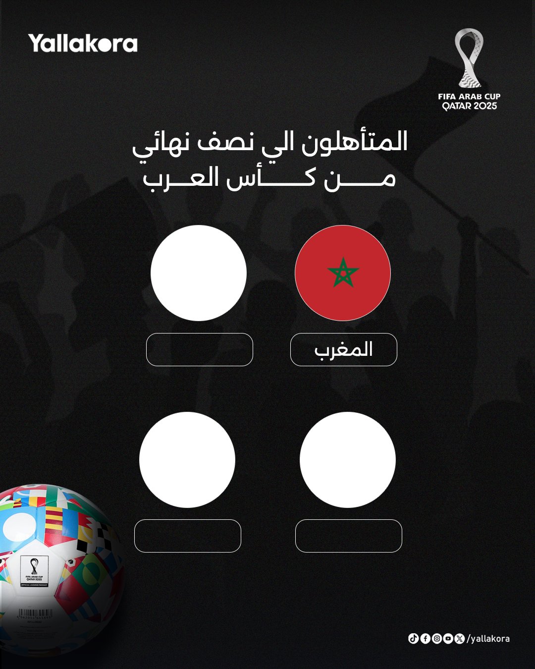 المغرب أول المتأهلين إلى نصف نهائي كأس العرب 