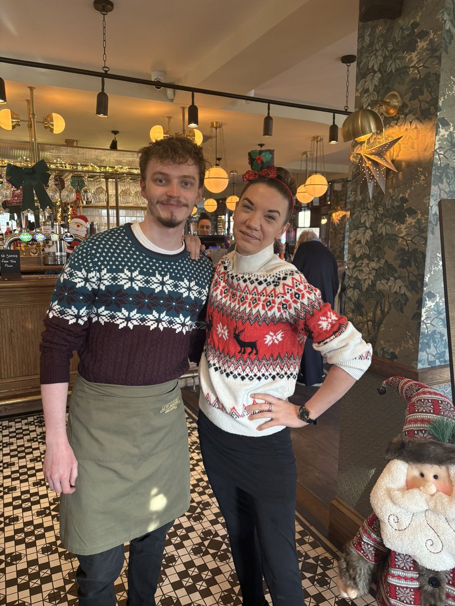 Christmas jumper day. Even little Brandi got the memo 😍 #christmasjumperday theaviatorpub.co.uk