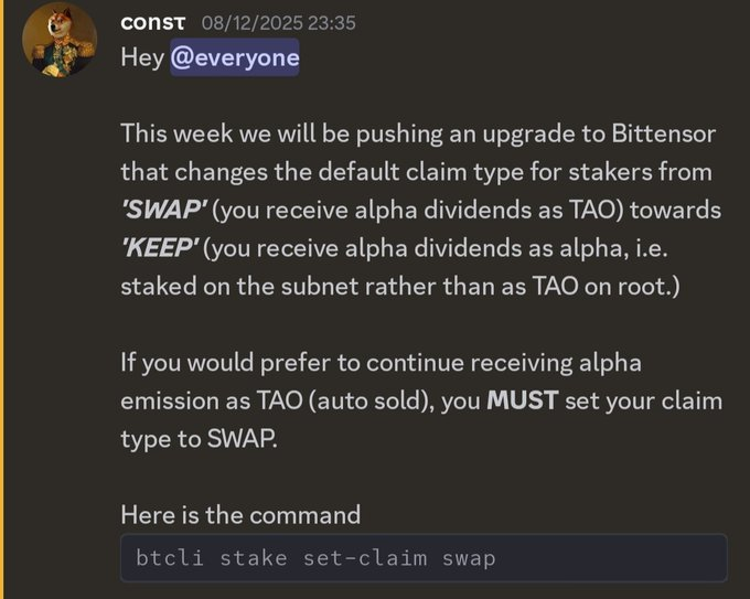 This got more traction that I thought (ty <3)

But $TAO itself also ships lately.

• Mempool encryption to solve the Mev bot issue
• Stakers receive alpha dividents at alpha instead of $TAO which means less forced selling

Chain looks very ready for the upcoming halving <3