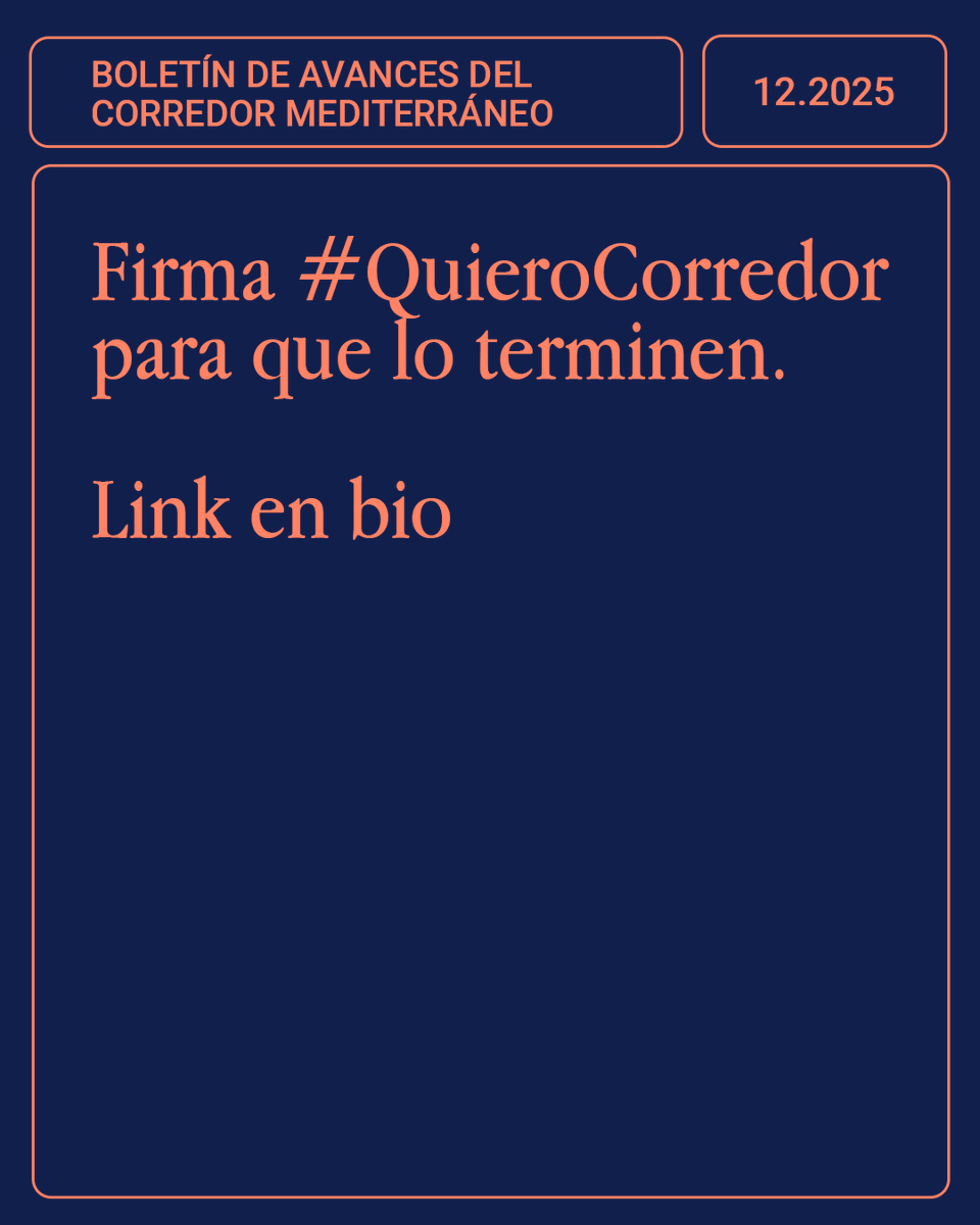 Corredor Mediterráneo #QuieroCorredor tweet media
