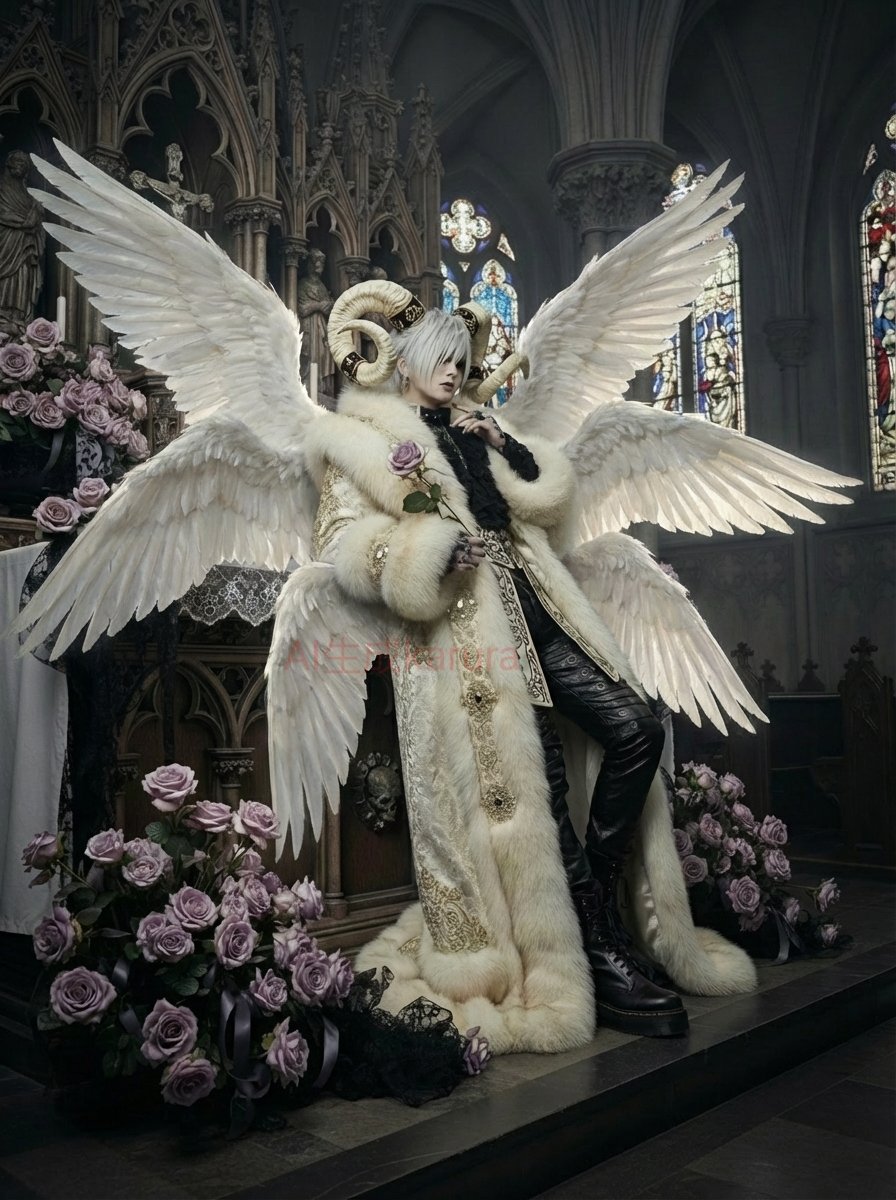 AI悪魔図鑑 ルシファー *´ `)参加させていただきます Original AI art