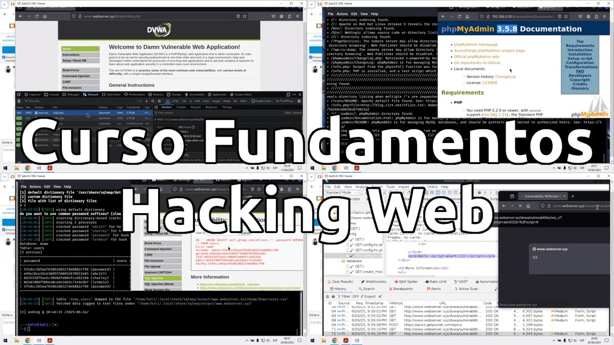 🕷️ El Curso Fundamentos de Hacking Web 2025 está disponible de manera permanente en el aula virtual para acceso inmediato. 📲 WhatsApp: wa.me/51949304030 💡 Información: reydes.com/e/Curso_Fundam…
