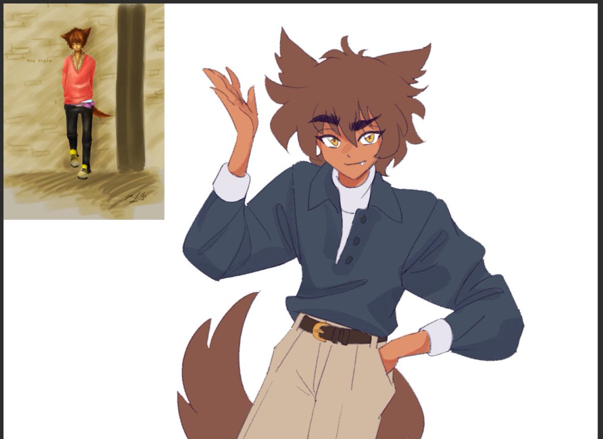 doing a redraw from this piece from 2009

how the hell do I paint? xD