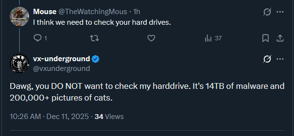 vx-underground tweet media