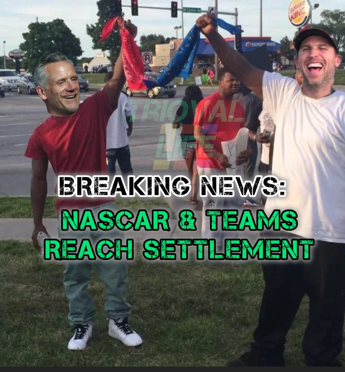 TriovalLife's tweet photo. @NASCAR, @23XIRacing, &amp; @Team_FRM reach settlement agreement!! 

#NascarAintDead https://t.co/DepwAM1QUA