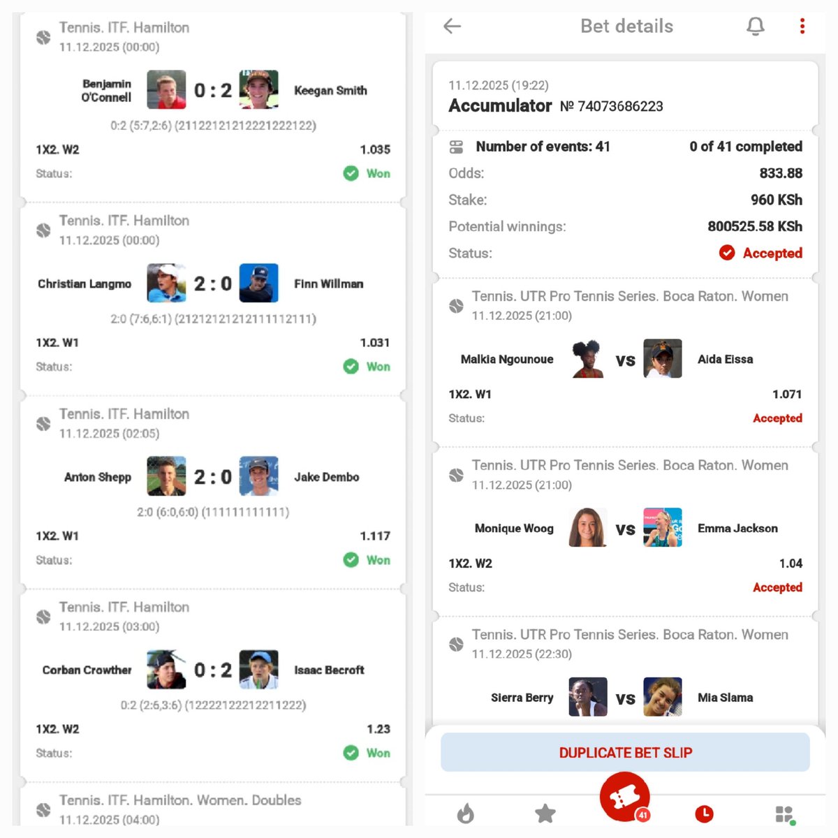 chronicle_tips's tweet image. 🟢TOPBET
💥Tennis 🎾 
🎯833.8 ODDS 
Must bank this💰💰💰💰💰💰💰
Make your deposit and stake now  NEW ACCOUNTS🔰🔰🔰
REG📲
  tinyurl.com/TOPBET-DBO
#Promocode 👉DBO 
#Boookingcode👉PB7ZB
App LinK: tinyurl.com/APP-TOPBET-DBO
Telegram 🔰🔰
t.me/Simba_only_3_5
#GOODLUCK💚💚💚