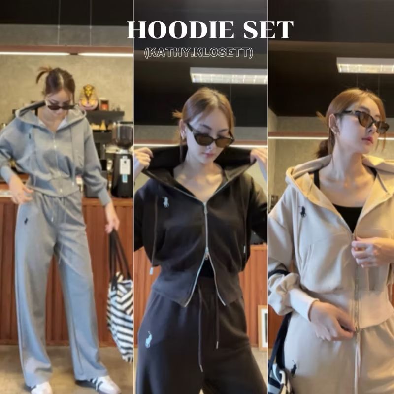 SaShop1111's tweet photo. ลองดู Basic hoodie (ปักม้า)-ชุดเซ็ตเสื้อ+กางเกง สีพื้นซิปหน้าสีพื้น ในราคา ฿489 ที่ Shopee https://t.co/HTBwxCpde6 https://t.co/2EHViJL1yY