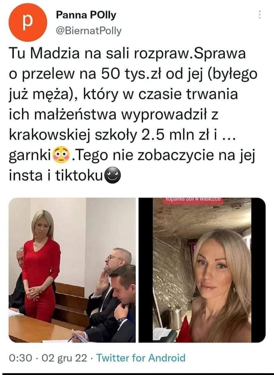 To Madzia tez kradĺa?mąż to juz wyszedl z więzienia?