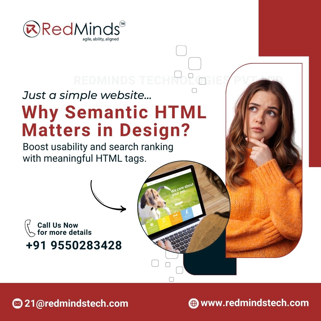 redmindstech's tweet image. web designers in hyderabad — redmindstech.com/India/website-…

Semantic HTML = faster, cleaner, SEO-ready websites.
SMBs grow faster with a strong, mobile-first foundation.
❓ What’s your biggest website challenge—speed, SEO, or design?

#SemanticHTML, #WebDesign, #RedMindsTech