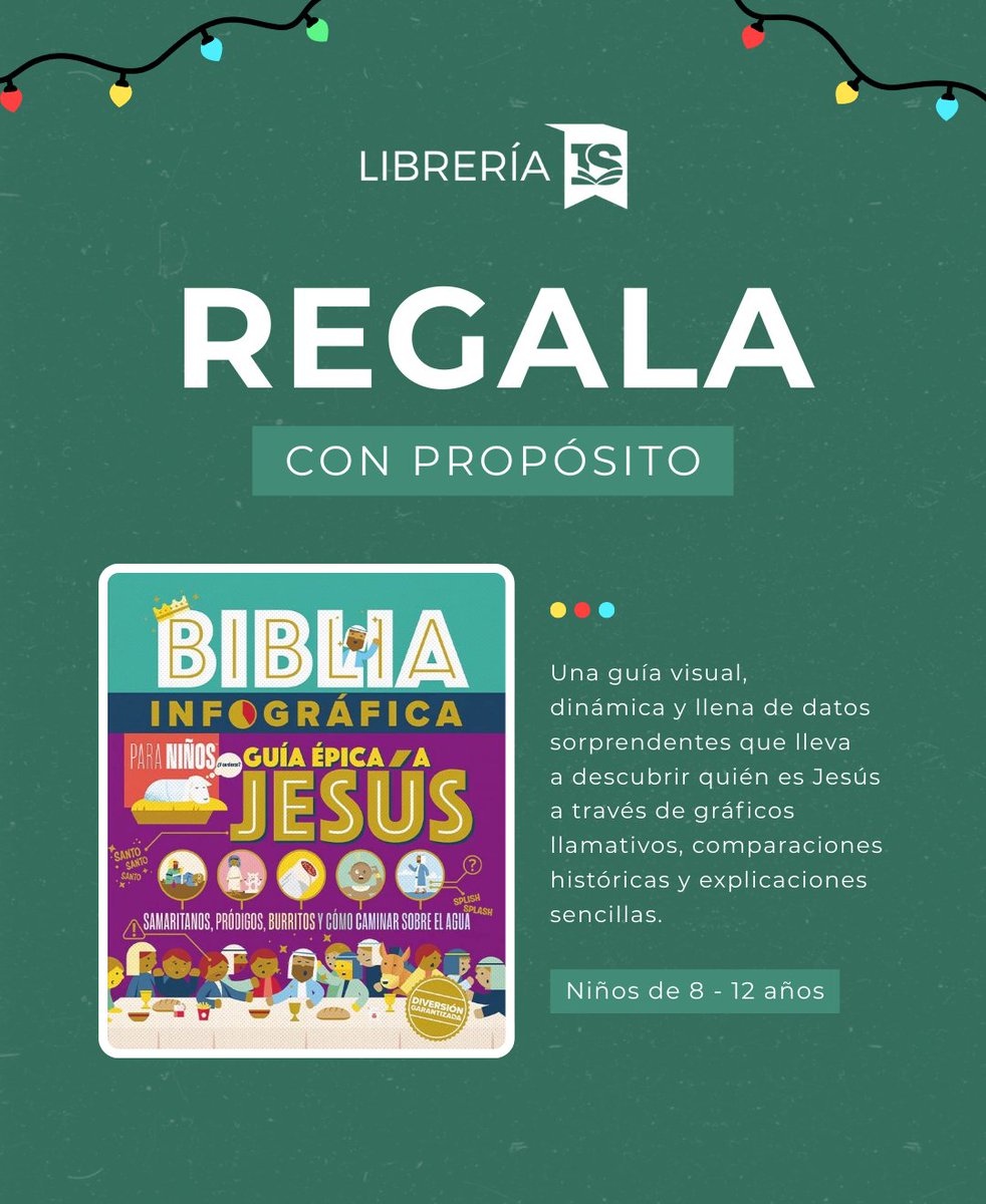 En estas fiestas, sorprende a los pequeños con regalos que llenan el corazón y apuntan a Cristo con estas opciones llenas de verdad. ❤️📚

Regalos que inspiran, enseñan y acompañan cada etapa de su crecimiento espiritual. 
Disponibles en nuestra librería.