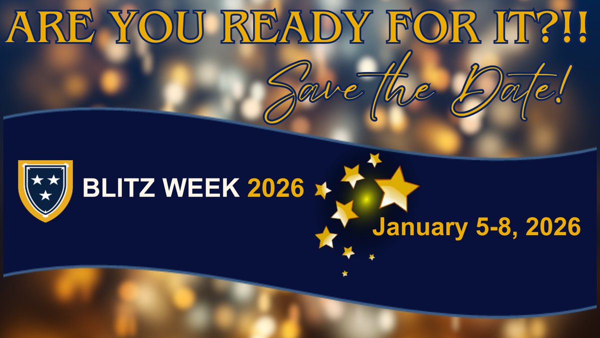 Hey Heyyyy MSU!!  Christmas Break is coming in fast and so is ✨BLITZ WEEK 2026!! ✨ARE YOU READY FOR IT?! SAVE THE DATE!  January 5-8, 2026! 

View the Full Blitz Week 2026 Schedule
tinyurl.com/ViewBlitzWeek2…

Register in Advance to help us plan to serve you
tinyurl.com/RegisterHerein…