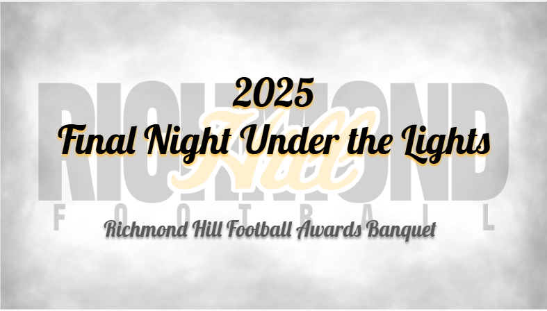 RHHSFootball's tweet photo. We had a great time last night for our “Final Time Under the Lights.”
Thank you to everyone who helped put on a great event.
#BTH | #HillBuilt | #ClockInLockIn https://t.co/6t2ueZ1CZl