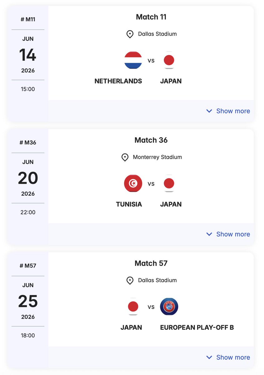 FootyTix_by_GM's tweet photo. 【速報🇯🇵🎟️】
W杯日本代表サポーターチケット(ST)の価格⏬️

🇯🇵×🇳🇱
✅️カテ1：約93,000円
✅️カテ2：約66,650円
✅️カテ3：約34,100円

🇯🇵×🇹🇳
✅️カテ1：約69,750円
✅️カテ2：約58,900円
✅️カテ3：約21,700円

🇯🇵×🇪🇺
✅️カテ1：約77,500円
✅️カテ2：約62,000円
✅️カテ3：約27,900円 https://t.co/6Q7eDDrh7r