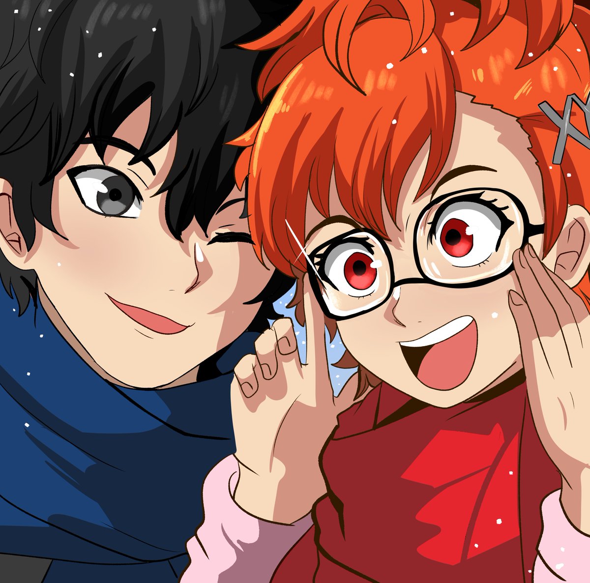 Winter Ren and Kotone ❄️
Profile Pic comm for  <a href="/swaney_paxton/">TheArcticDen</a> 
#Redduo