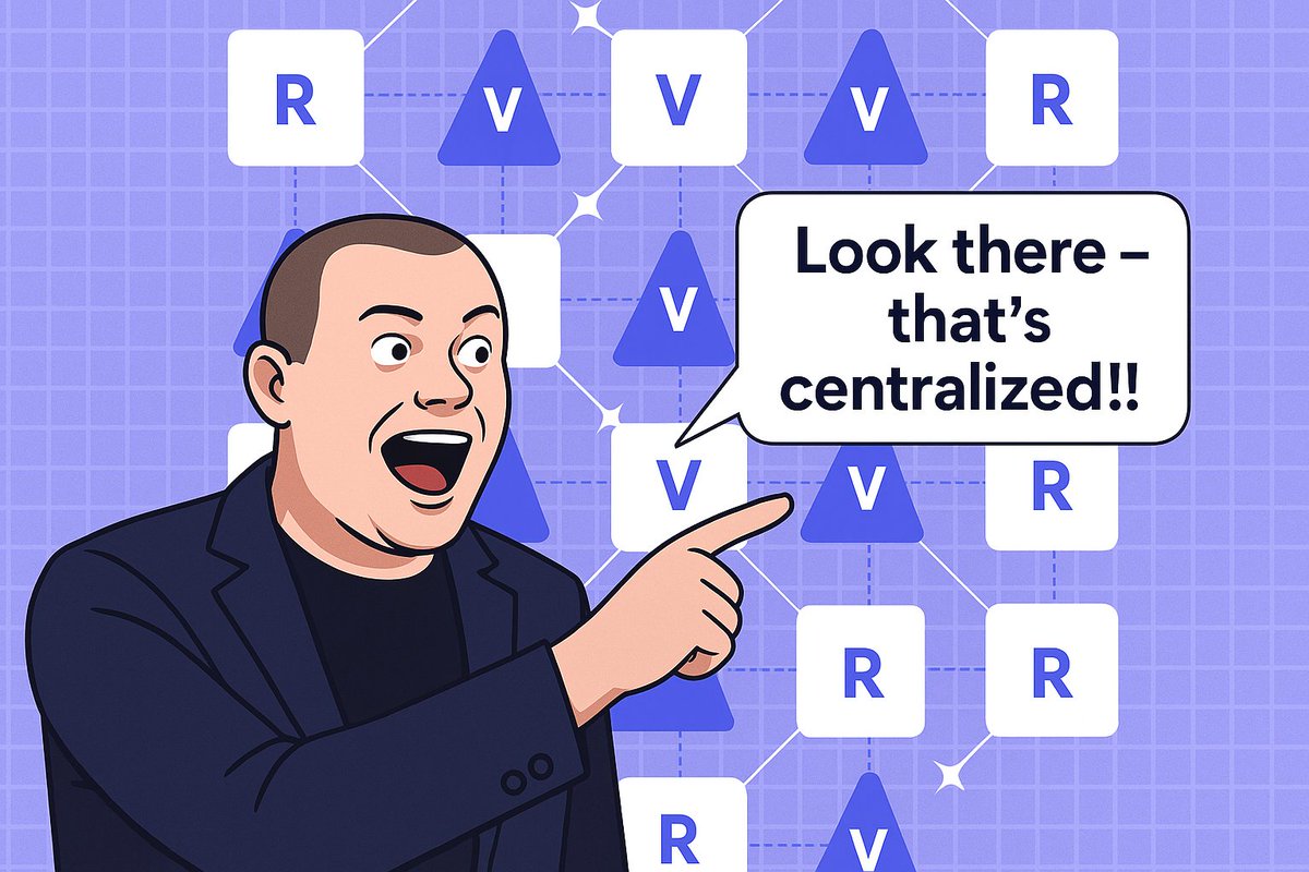 RanterSR7's tweet image. AF: &quot;Look we brought permissionsless P2P to further improve decentralization&quot;

J(brain damage)B: &quot;But.. But.. What about the legacy relay nodes? They are permissioned?&quot;

AF: &quot;They are legacy path and optional and does not affect decentralization.&quot;

J(brain damage)B: &quot;But.. But..…