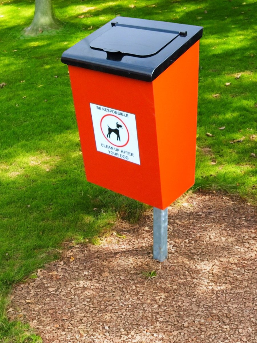 Keep parks clean and responsible.
This highly visible dog waste bin from neptunestreetfurniture.co.uk
 is built to last in busy public areas.

#DogWasteBin #StreetFurniture #PetWaste #CleanParks