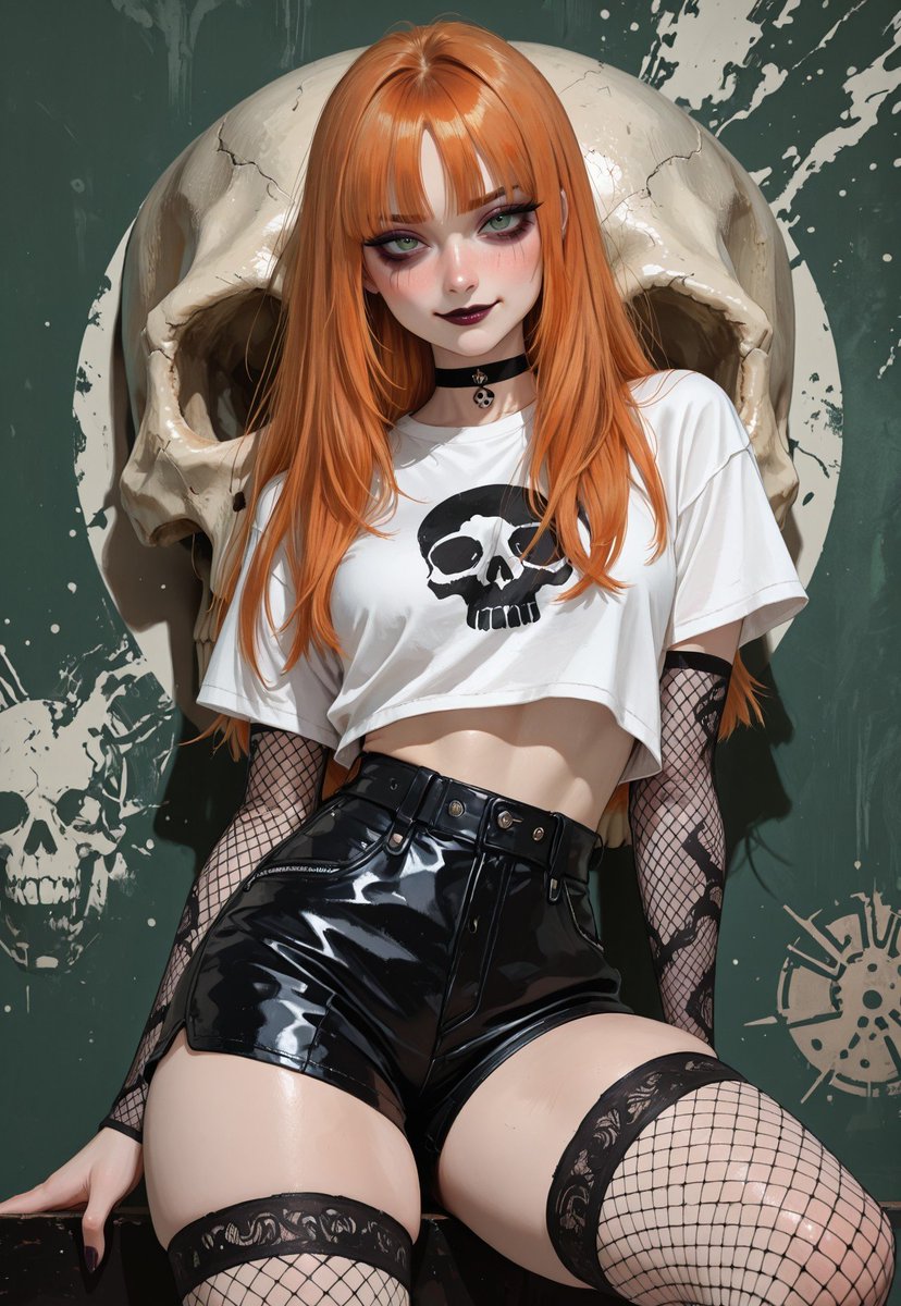 blushiemodels's tweet photo. Becoming a ginger metalhead!🧡💚🖤

#AIイラスト #AIArt #AIWaifu #Waifu #AImodel #digitalart #AIGirl  #AIArtist https://t.co/r5MBmx3iZF