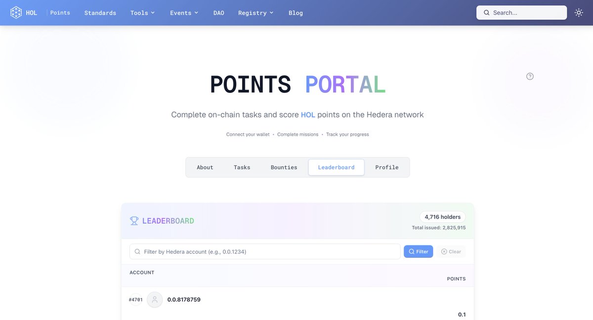 4,700+ accounts currently have HOL Points.

Do you?

Repost and comment: "HOL Points," and I'll personally DM you the link to find out.