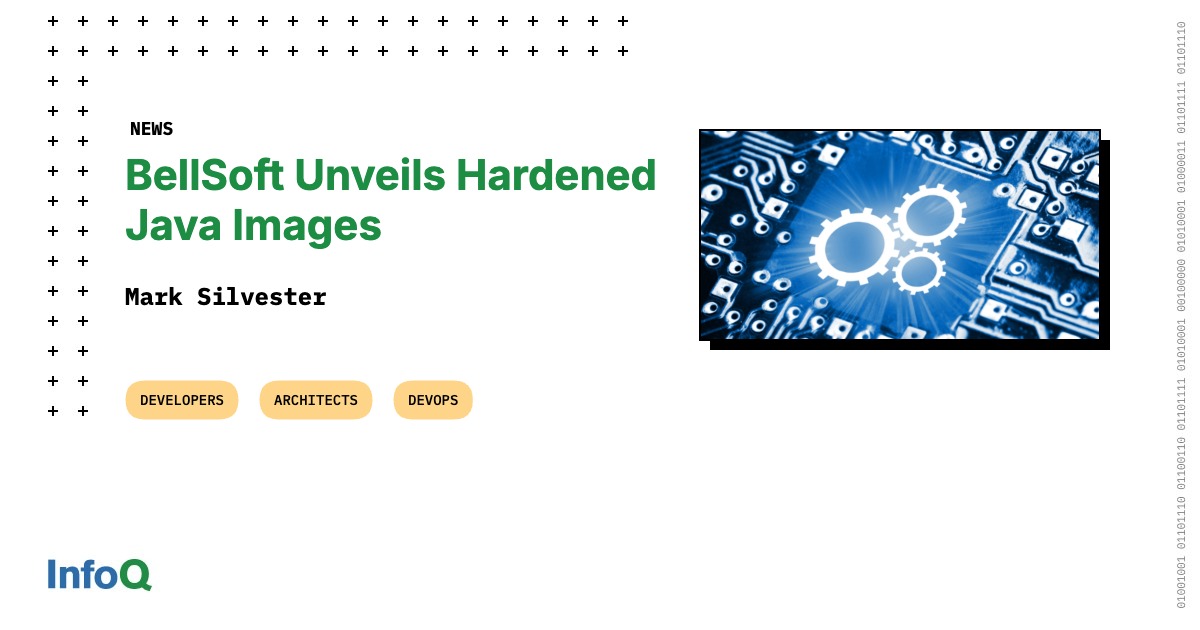InfoQ's tweet image. BellSoft introduced Hardened Images for Java containers - delivering 95% fewer CVEs and up to 30% resource savings.

This 3-in-1 solution brings together
⇨ OS hardening
⇨ Runtime optimization
⇨ Continuous CVE remediation

🔗 Find out more: bit.ly/4pClwKQ

#InfoQ