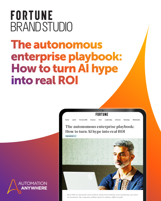 Incremental AI tools = limited impact. ✅ Autonomous operations = real ROI. Discover the playbook powering AI transformation now: bit.ly/4a5ZkUy