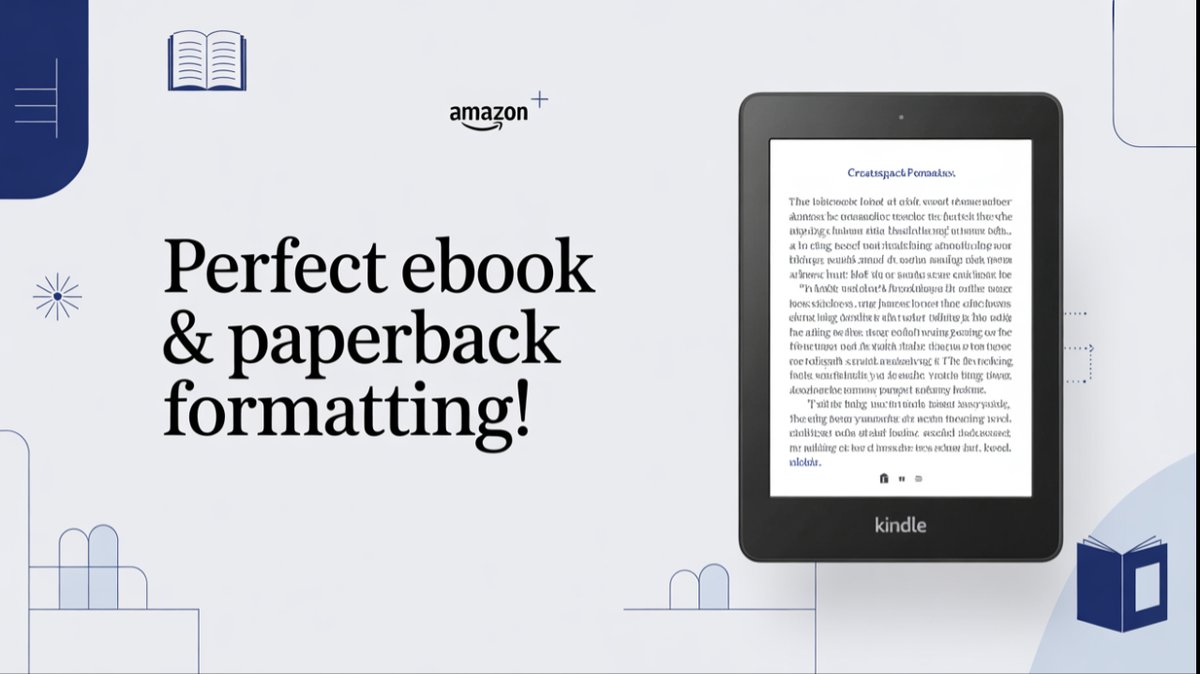 ProgressOne10's tweet photo. Perfect eBook & Paperback Formatting!
I'll format your book for Amazon Kindle & Createspace.
Publish flawlessly! https://t.co/RNBZX2OwZO
#eBookFormatting #KindlePublishing #Createspace https://t.co/VCoYx5cT2X
