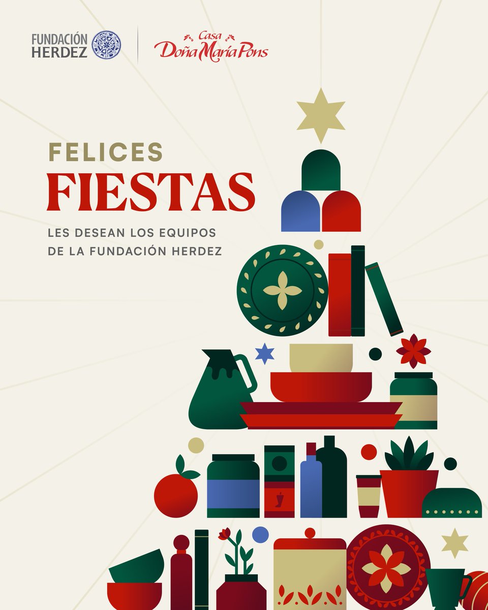 De parte de todo el equipo de la Fundación Herdez, te deseamos una temporada festiva llena de alegría, paz y grandes momentos con tus seres queridos.

¡Que tengas un excelente cierre de año y un próspero 2026!